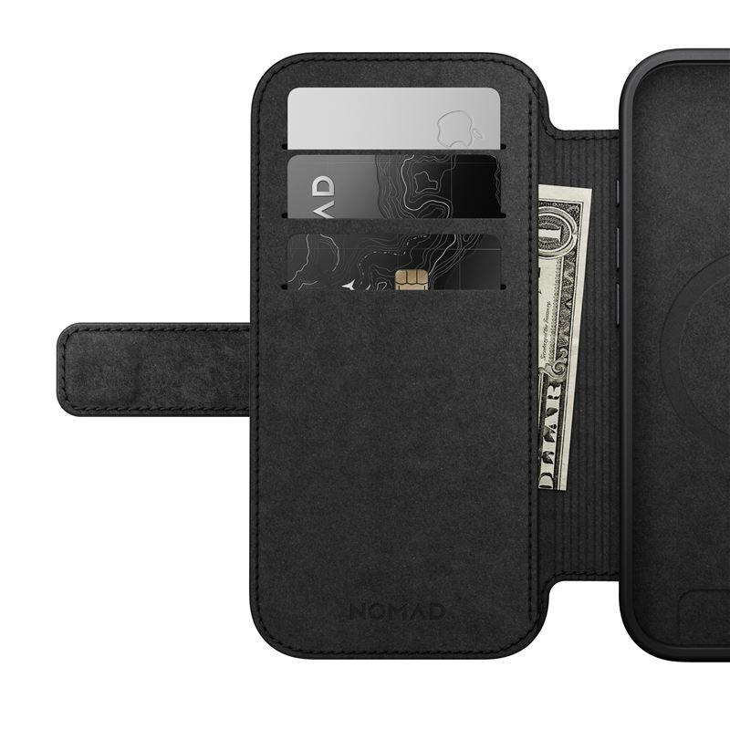 Nomad pouzdro Modern Leather Folio Magsafe pro iPhone 17 - Black