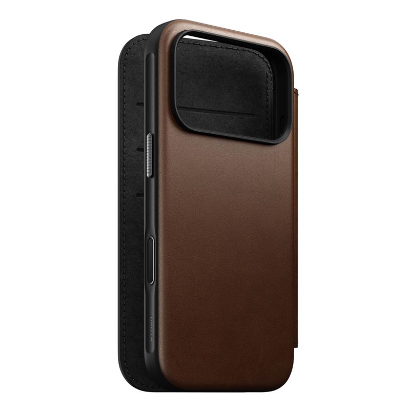 Nomad puzdro Modern Leather Folio Magsafe pre iPhone 17 Pro - Brown