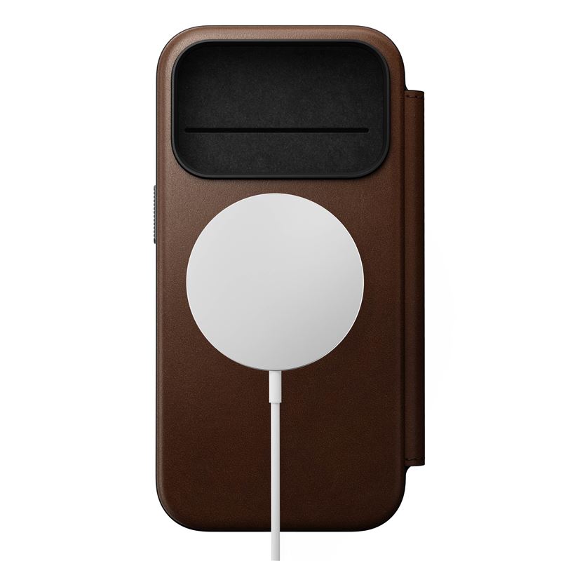 Nomad puzdro Modern Leather Folio Magsafe pre iPhone 17 Pro - Brown