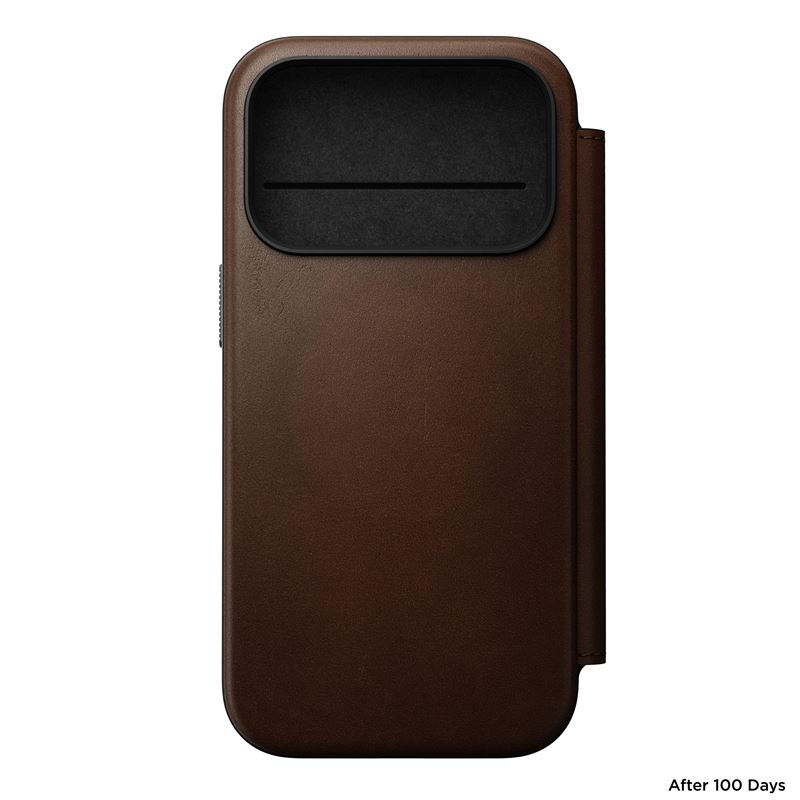Nomad puzdro Modern Leather Folio Magsafe pre iPhone 17 Pro - Brown