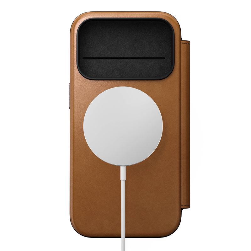 Nomad pouzdro Modern Leather Folio Magsafe pro iPhone 17 Pro - English Tan