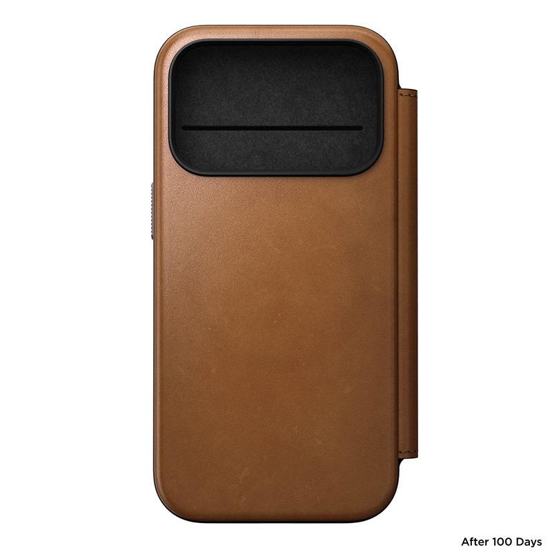 Nomad pouzdro Modern Leather Folio Magsafe pro iPhone 17 Pro - English Tan