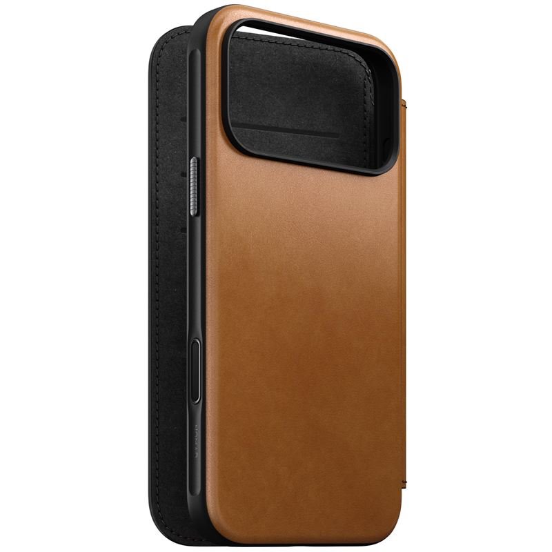 Nomad pouzdro Modern Leather Folio Magsafe pro iPhone 17 Pro Max - English Tan