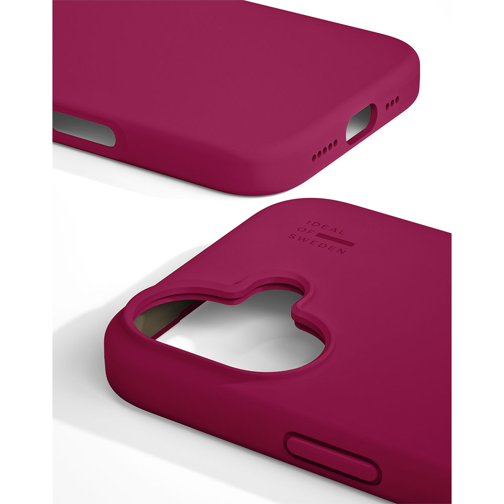 iDeal Silicone Case MagSafe iPhone 17 Cranberry