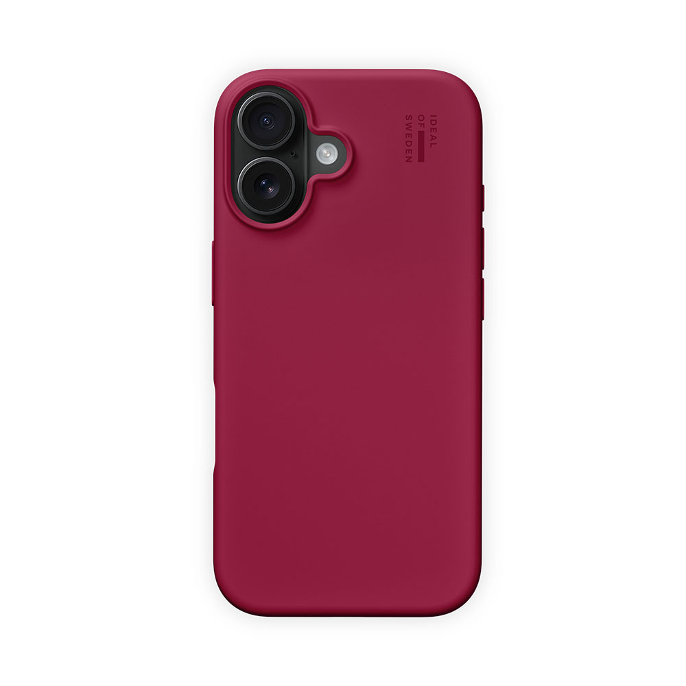 iDeal Silicone Case MagSafe iPhone 17 Cranberry