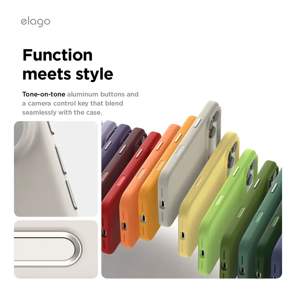 Elago kryt Silicone Case Magsafe Camera Control pre iPhone 17 Pro Max - Orange