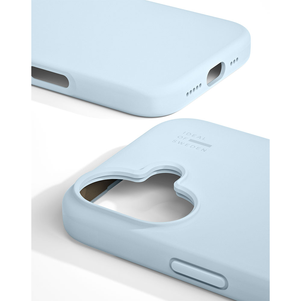 iDeal Silicone Case MagSafe iPhone 17 Light Blue