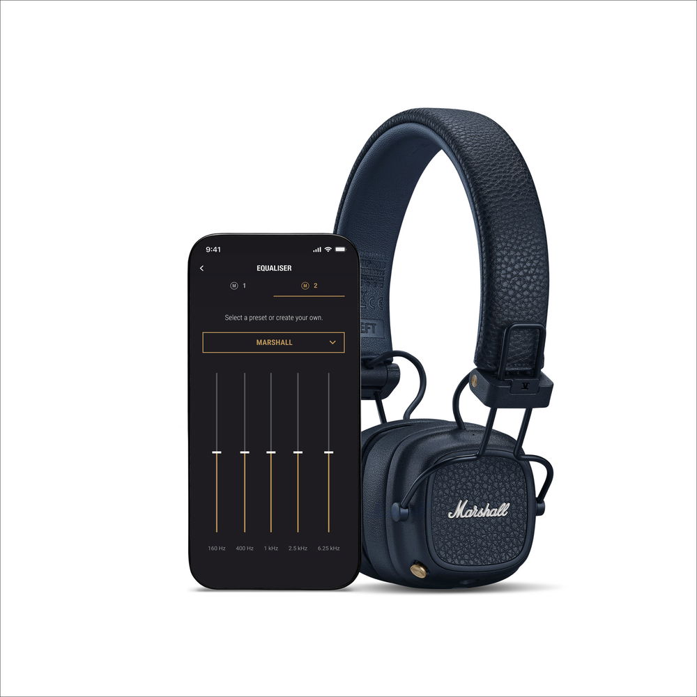 Marshall Major V - Midnight Blue slúchadlá Limitovaná edícia