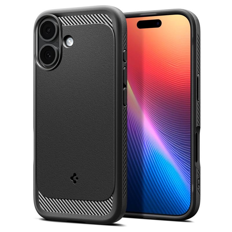 Spigen kryt Rugged Armor Magsafe pro iPhone 17 - Matte Black