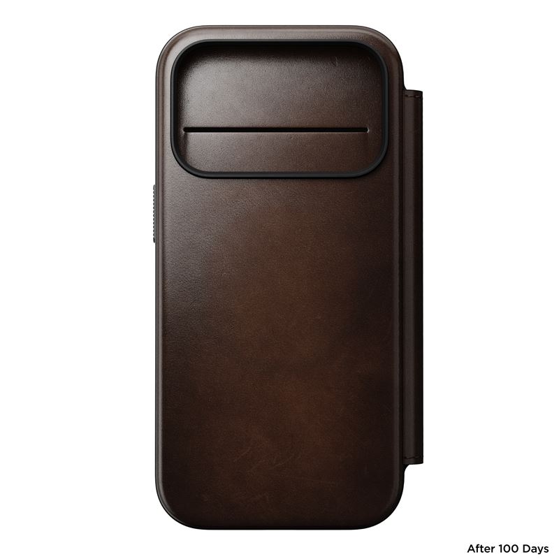 Nomad pouzdro Modern Leather Folio Magsafe pro iPhone 17 Pro - Rustic Brown