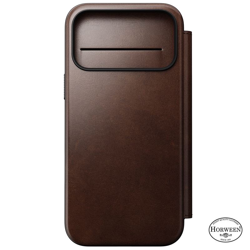 Nomad puzdro Modern Leather Folio Magsafe Horween pre iPhone 17 Pro Max - Rustic Brown