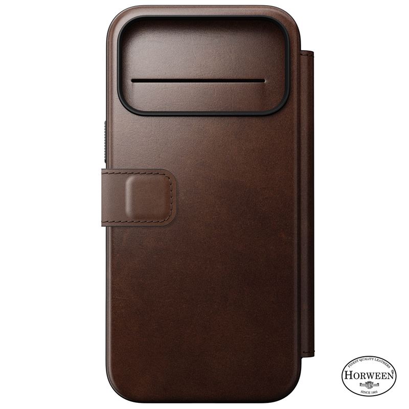 Nomad puzdro Modern Leather Folio Magsafe Horween pre iPhone 17 Pro Max - Rustic Brown