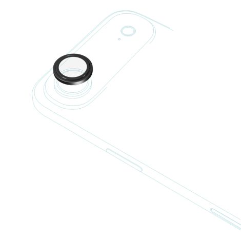 iStores by Epico Aluminium Lens Protectors Číry obraz iPhone Air - čierna