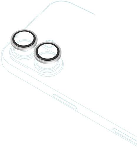 iStores by Epico Aluminium Lens Protectors Číry obraz iPhone 17 - strieborná