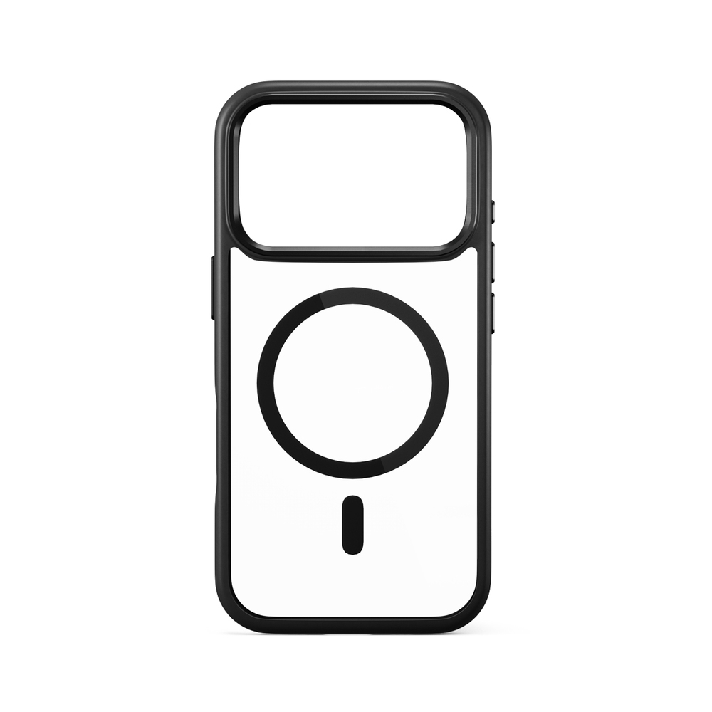 iStores by Epico Hero Pro Mag+ Case iPhone 17 Pro Qi2 & Magsafe kompatibilní - černá transparentní