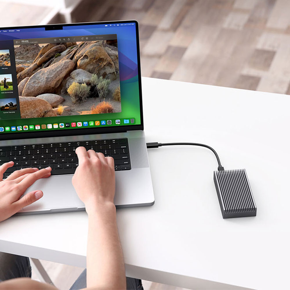 LMP DataFlash USB4 Enclosure M.2 NVMe PCIe SSD - Silver