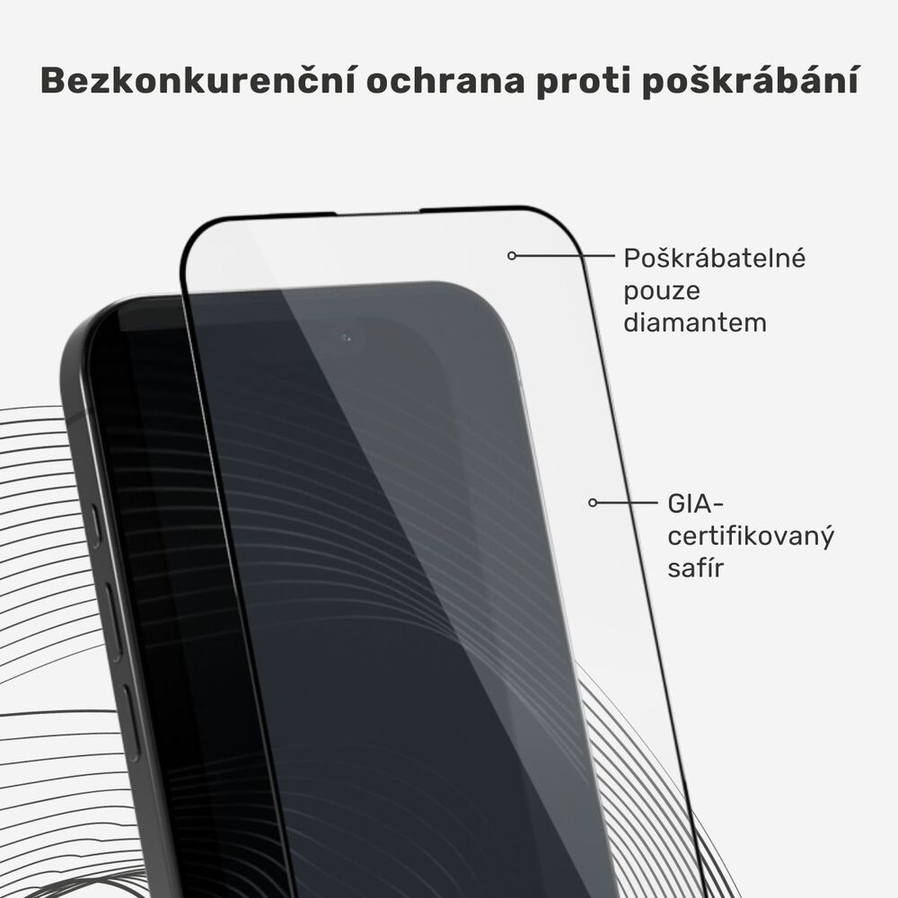 Epico UNUM SapphireShield 3D ochranné sklo pro iPhone 17 Pro