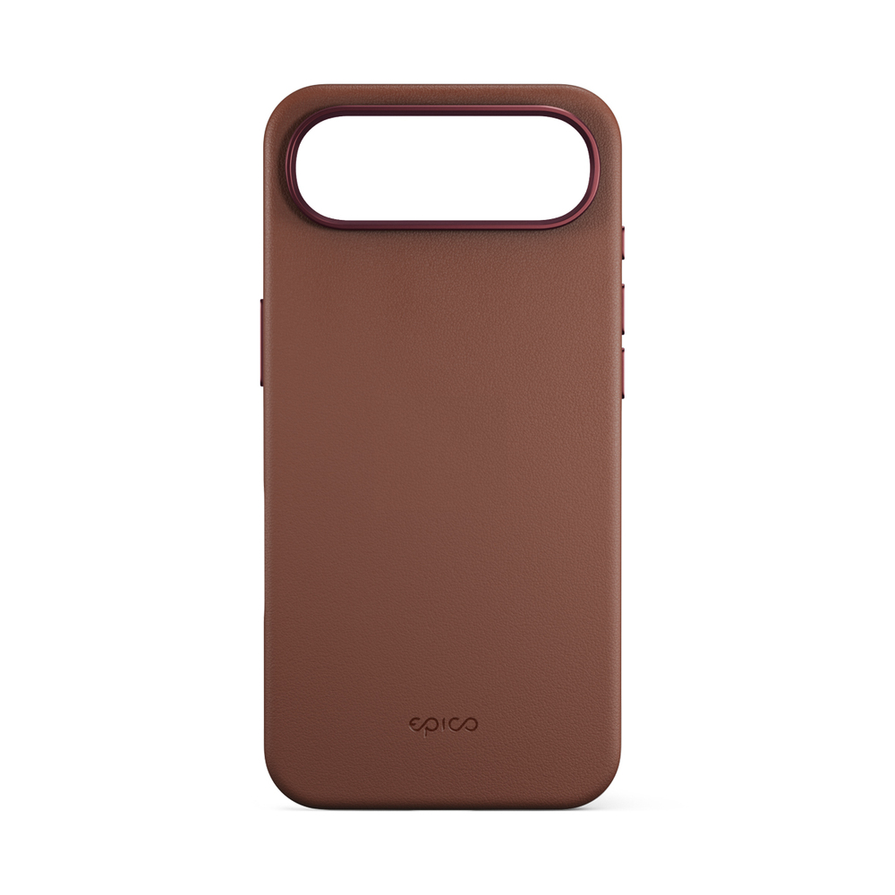 Epico Leather Pro Mag+ Case iPhone Air Qi2 & Magsafe kompatibilní - hnědá