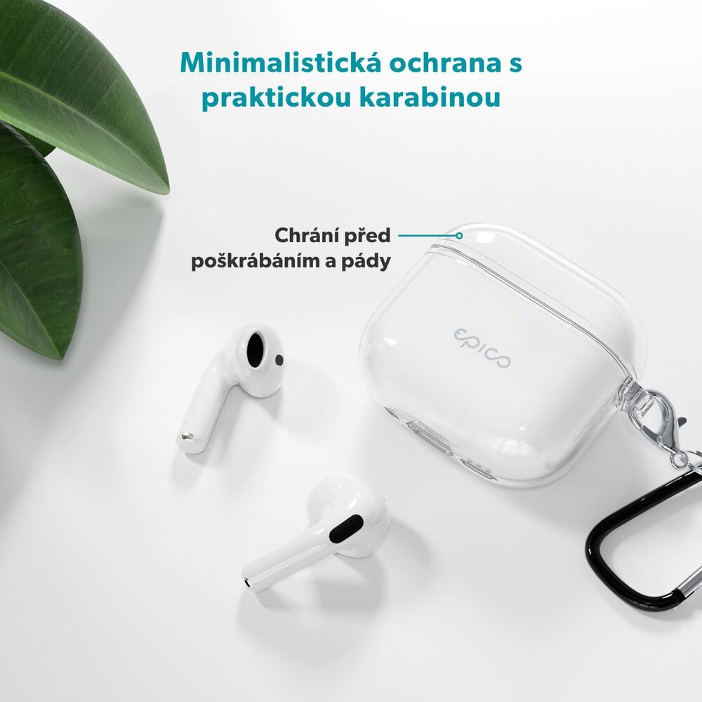 Epico Transparent Cover pro Airpods Pro 3 - transparentní