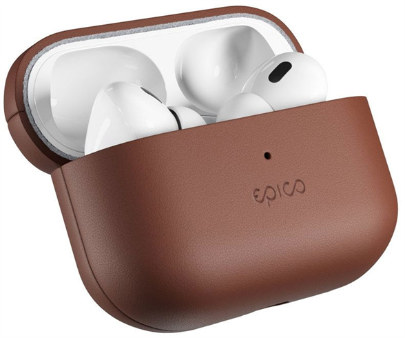 Epico Leather Case pre Airpods Pro 3 - hnedá