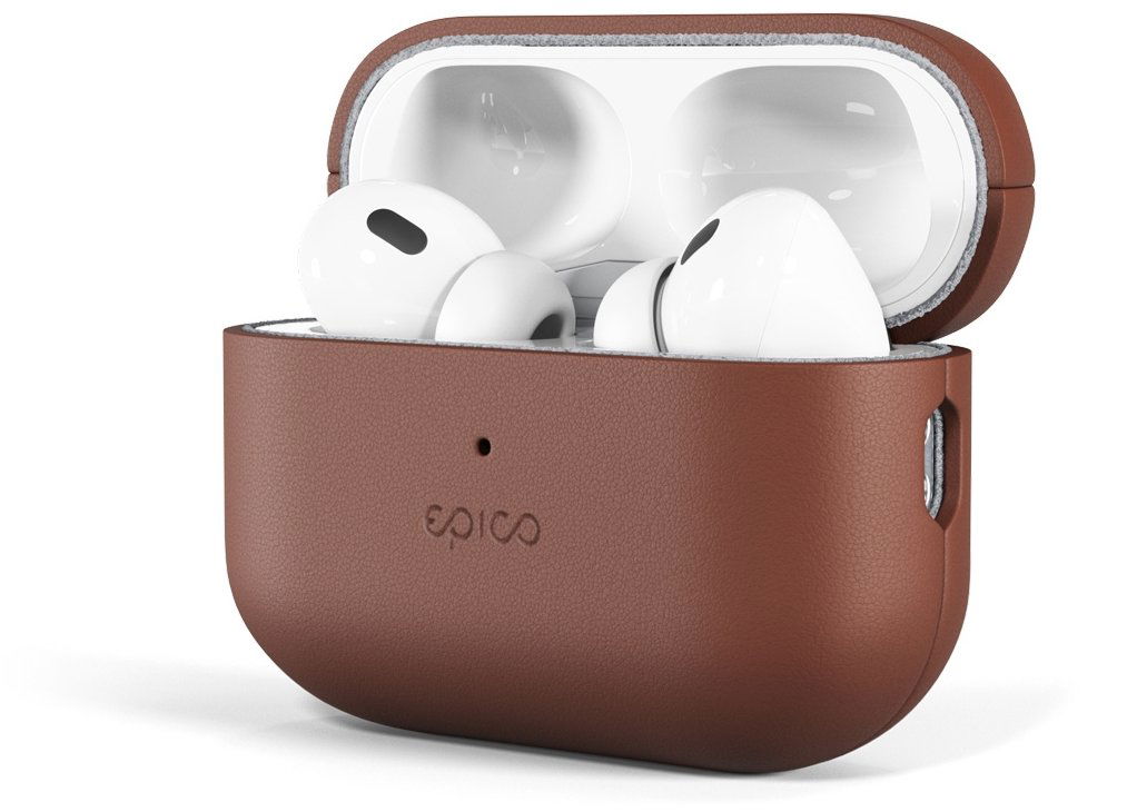 Epico Leather Case pre Airpods Pro 3 - hnedá