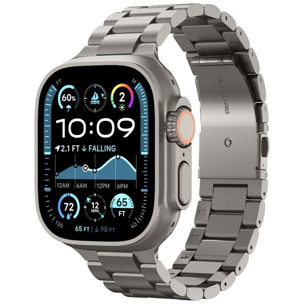 Spigen remienok Modern Fit Titanium pre Apple Watch 44-49mm - Natural Titanium