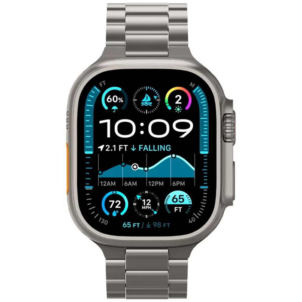 Spigen remienok Modern Fit Titanium pre Apple Watch 44-49mm - Natural Titanium