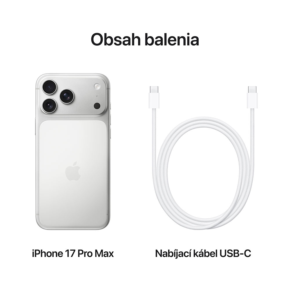 iPhone 17 Pro Max 256GB Strieborná