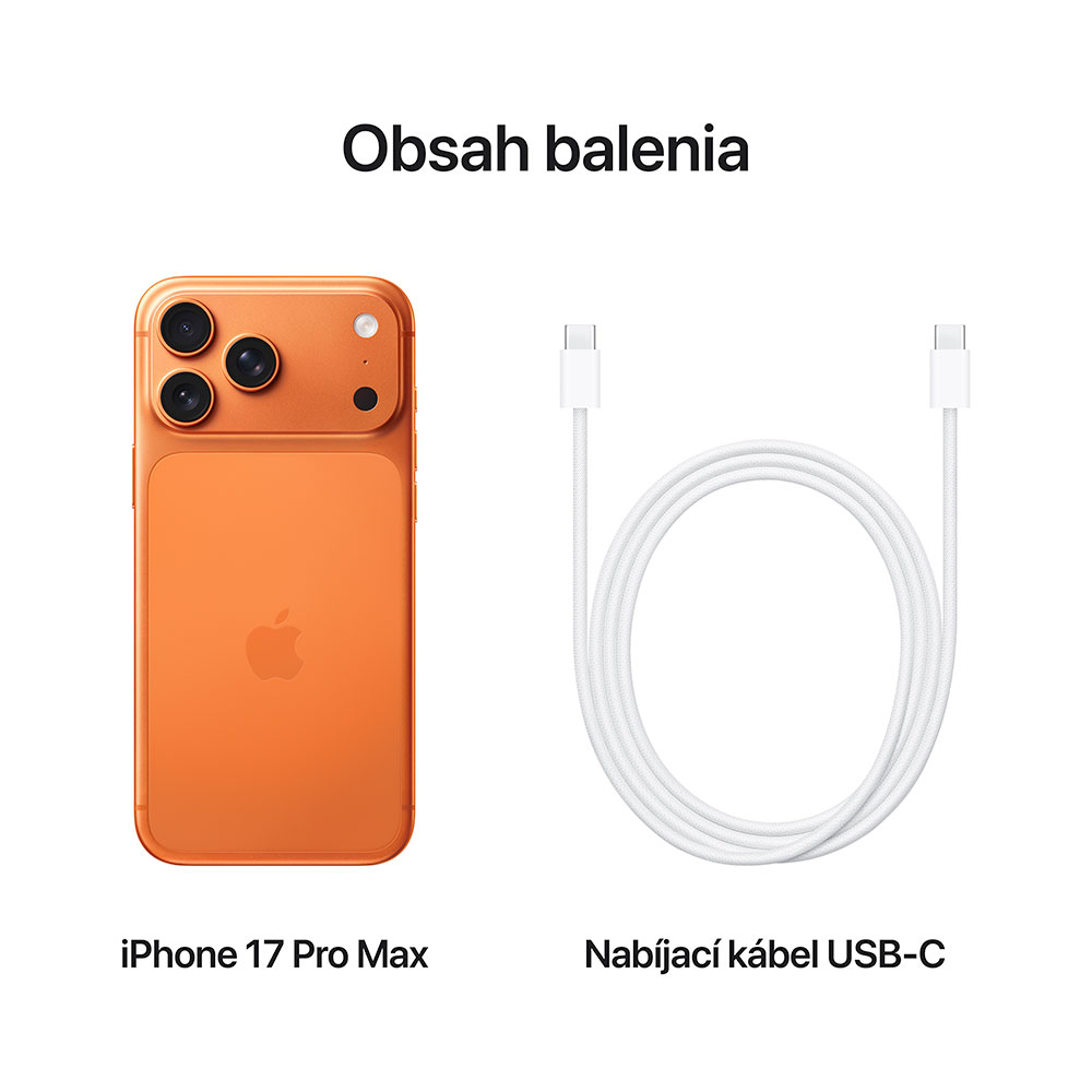 iPhone 17 Pro Max 1TB Kozmická oranžová