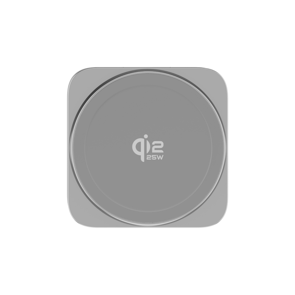 Cubenest 3v1 Qi2.2 Skladacia bezdrôtová magnetická nabíjačka SQ312 Ultra sivá