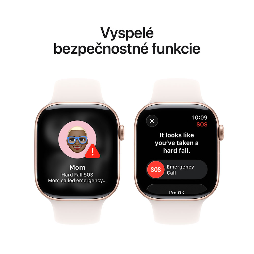 Apple Watch Series 11 GPS + Cellular 42mm Ružový zlatý hliník so svetlo ružovým športovým remienkom - S/M