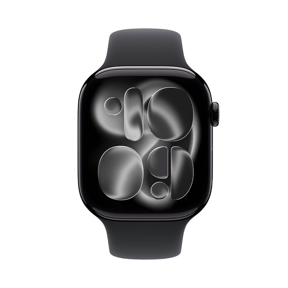 Apple Watch Series 11 GPS 42mm Klavírny čierny hliník s čiernym športovým remienkom - M/L