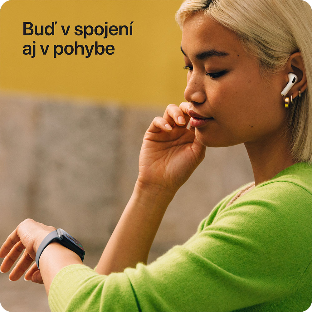 Apple Watch SE 3 GPS 40mm Polnočný hliník s polnočným športovým remienkom - M/L