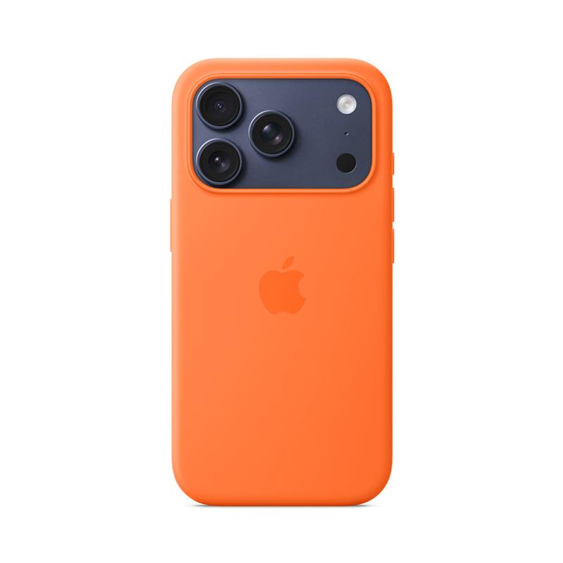 Apple iPhone 17 Pro Silicone Case with MagSafe – Orange