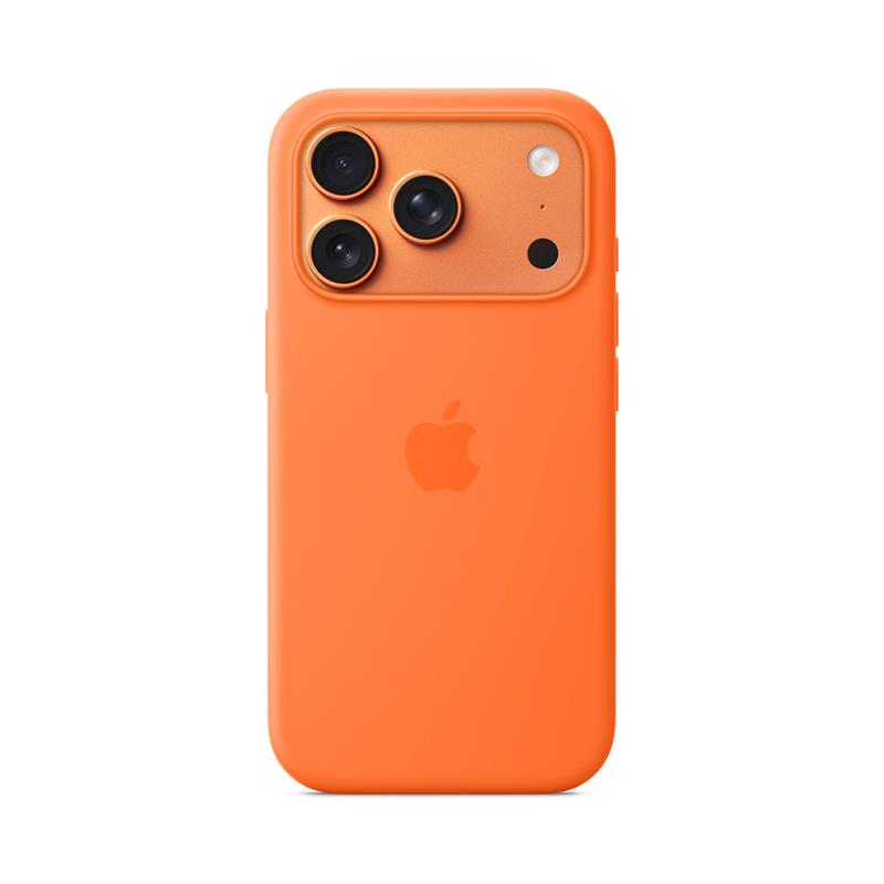 Apple iPhone 17 Pro Silicone Case with MagSafe – Orange
