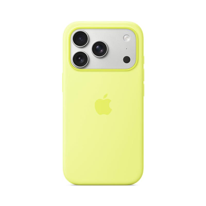 Apple iPhone 17 Pro Silicone Case with MagSafe – Neon Yellow