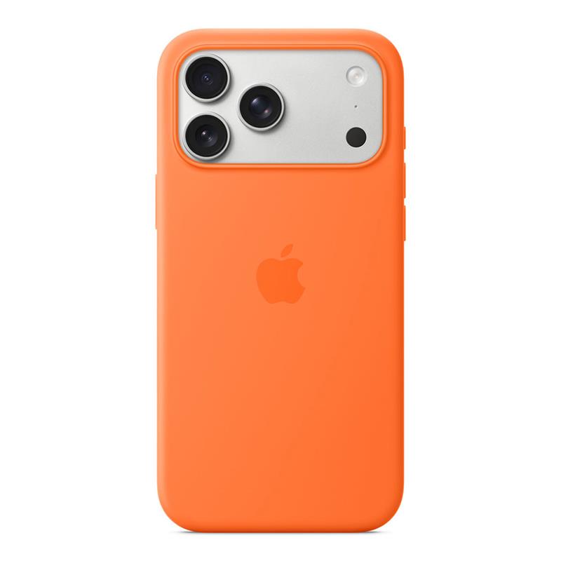 Apple iPhone 17 Pro Max Silicone Case with MagSafe – Orange