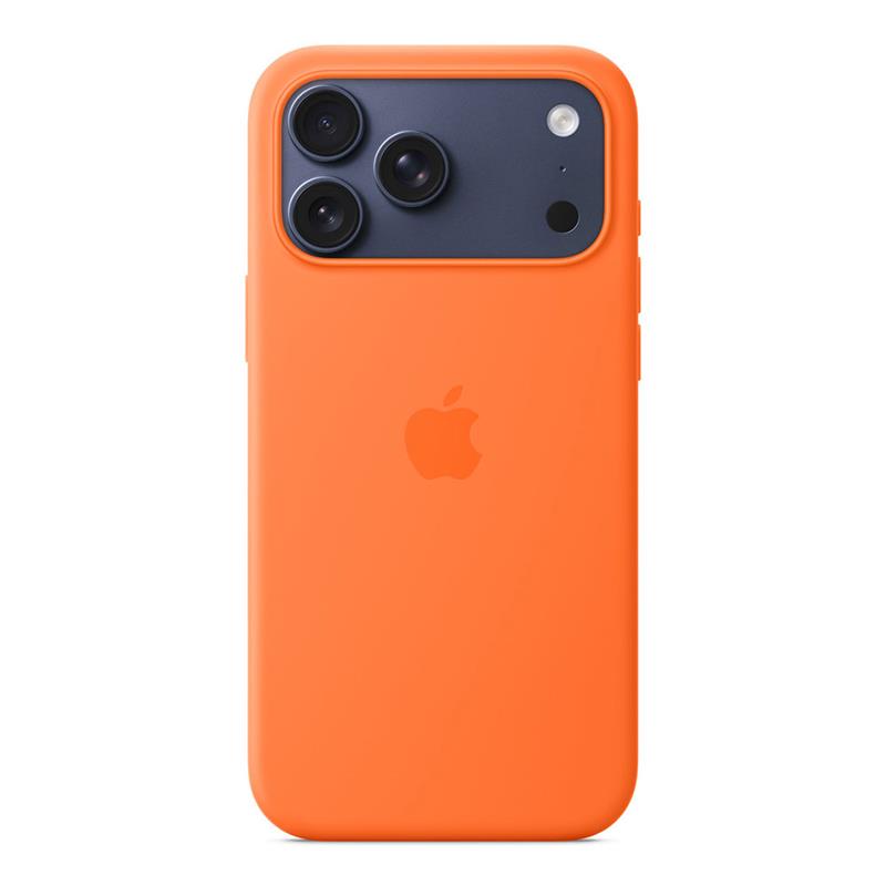 Apple iPhone 17 Pro Max Silicone Case with MagSafe – Orange