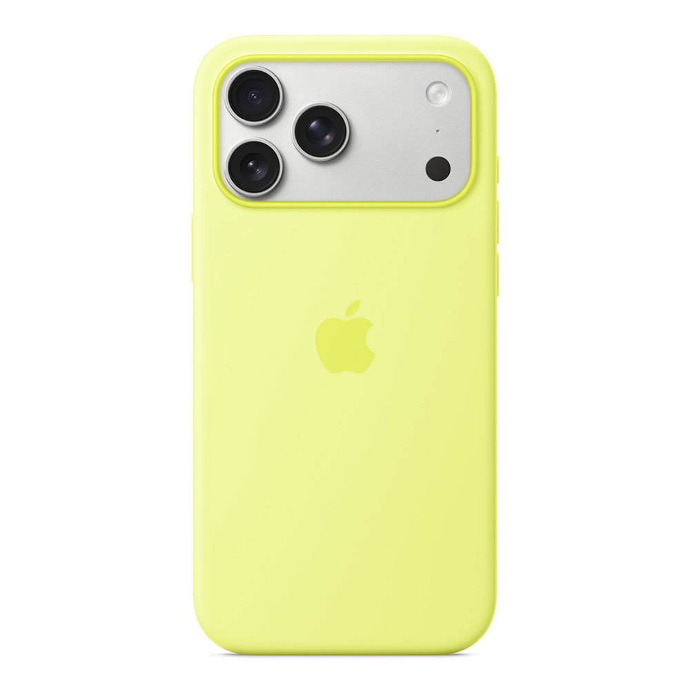 Apple iPhone 17 Pro Max Silicone Case with MagSafe – Neon Yellow