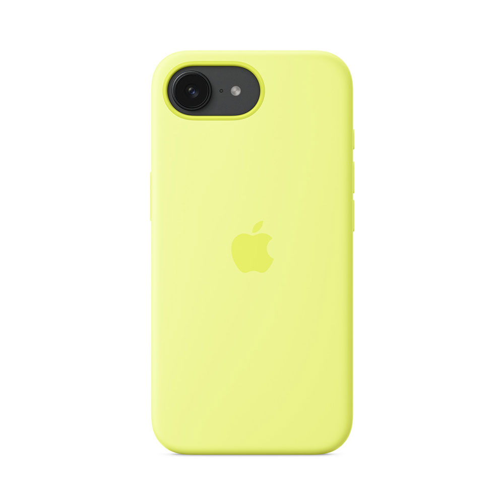 Apple iPhone 16e Silicone Case – Neon Yellow