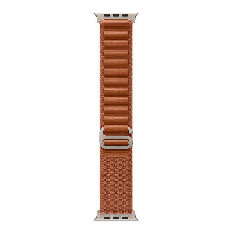 Apple Watch 49mm Terra Cotta Alpine Loop - Small - Natural Titanium Finish