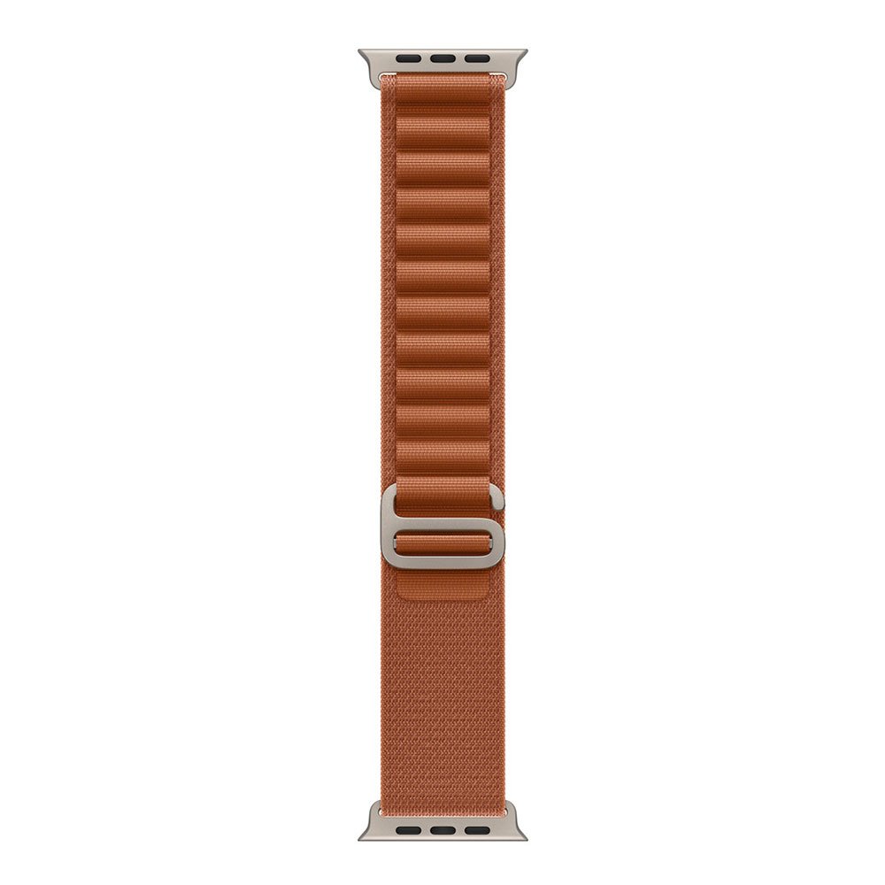 Apple Watch 49mm Terra Cotta Alpine Loop - Medium - Natural Titanium Finish