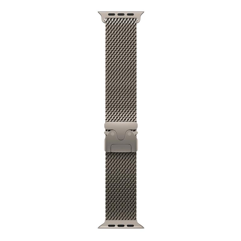 Apple Watch 49mm Natural Titanium Milanese Loop - Medium