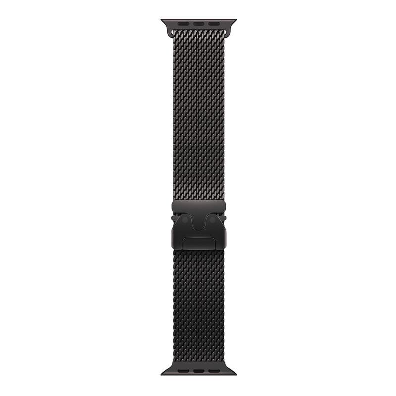 Apple Watch 49mm Black Titanium Milanese Loop - Large