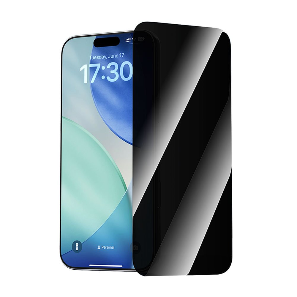 Devia ochranné sklo Van Series Privacy pre iPhone Air - Black Frame