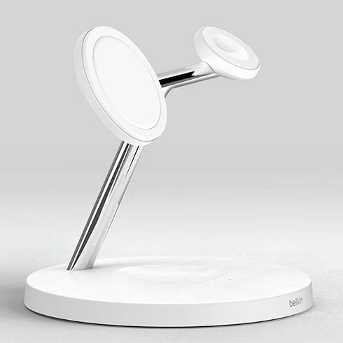 Belkin Boost Charge Pro 3-in-1 Wireless Charger with Magsafe 15W - White *Vystavený*