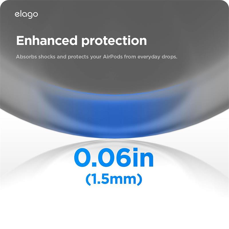 Elago Airpods Pro 3 Liquid Hybrid Strap Case - Black