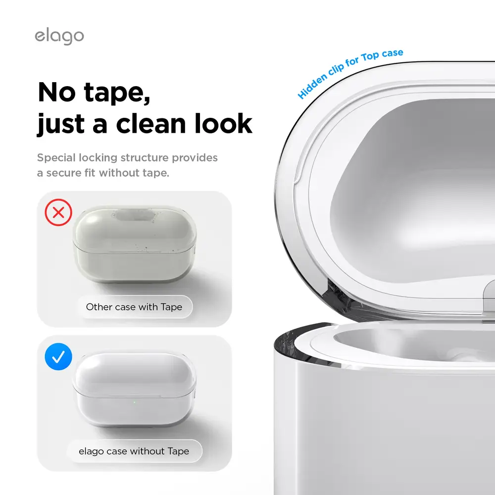 Elago Airpods Pro 3 Clear Strap Case - Clear