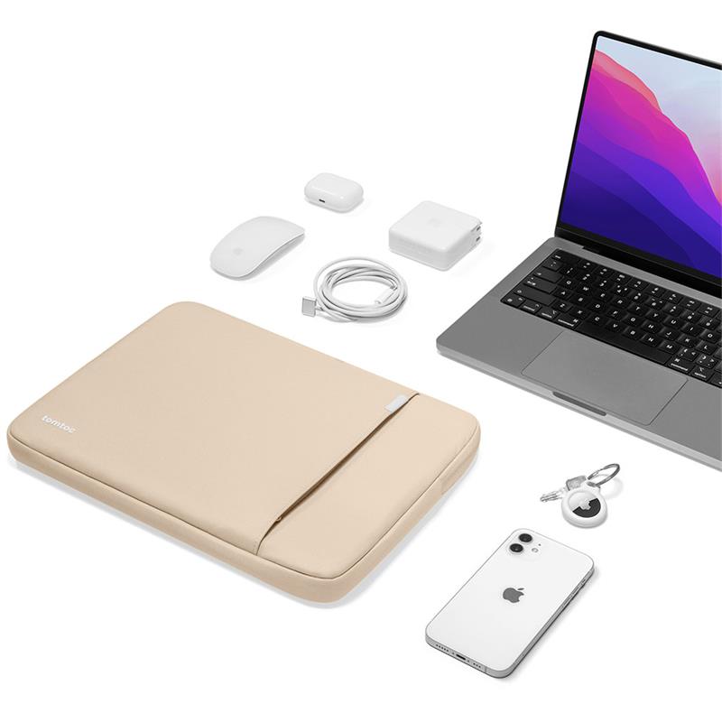 Tomtoc puzdro 360 Protective Sleeve pre Macbook Air 15" M2/M3/M4 - Sand