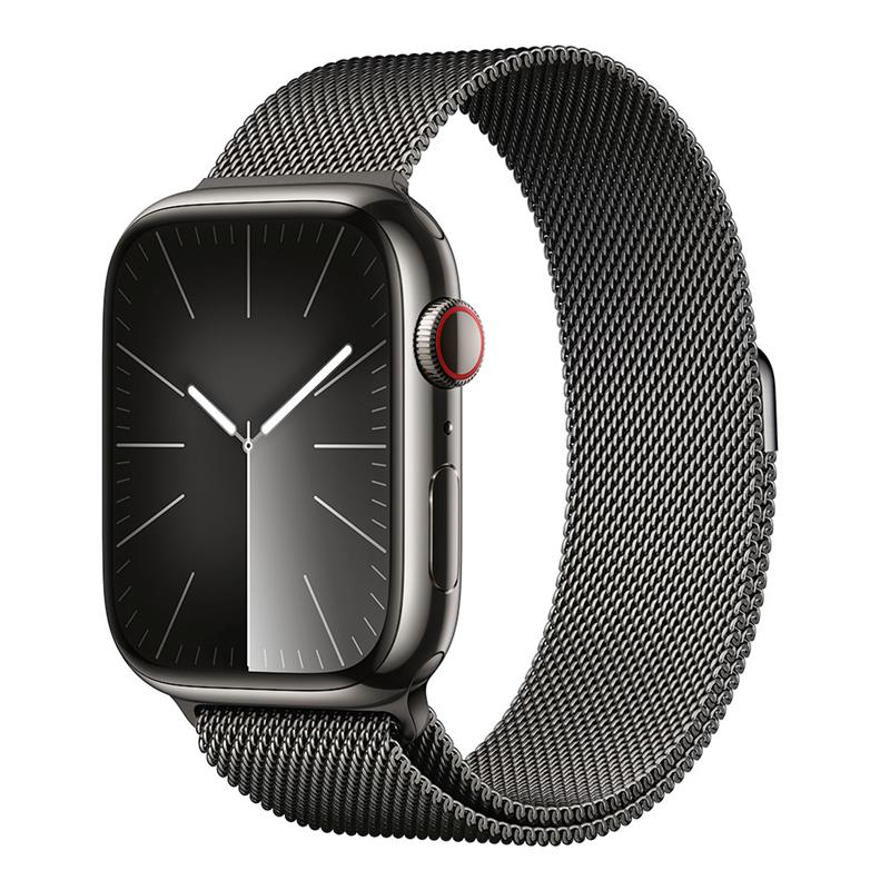 Apple Watch Series 9 GPS + Cellular 45mm puzdro s grafitovej nehrdzavejúcej ocele *Trieda C*